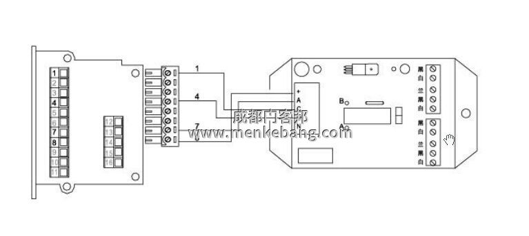 弗萊特自動門門禁接線圖