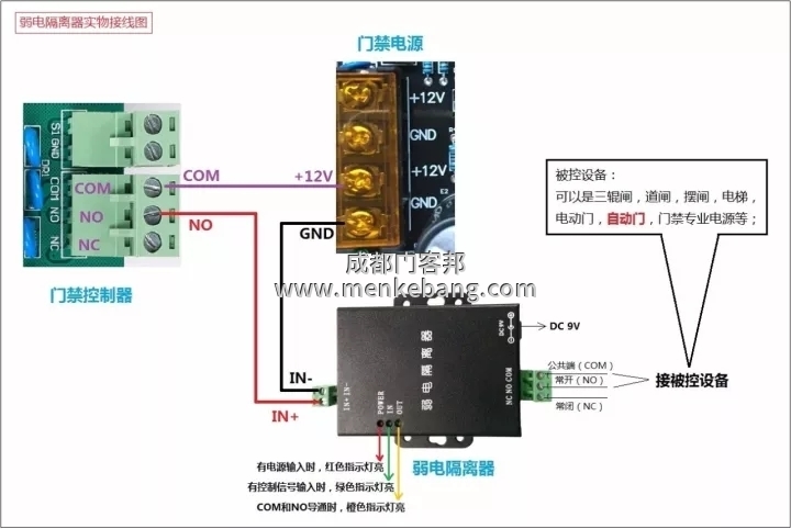 指紋門禁如何接自動門,電動門門禁怎么接線 指紋門禁如何接自動門,電動門門禁怎么接線